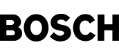 BOSCH Logo in schwarzer Schrift auf transparentem Hintergrund.