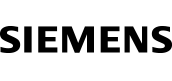 Schwarzes Siemens-Logo auf transparentem Hintergrund.